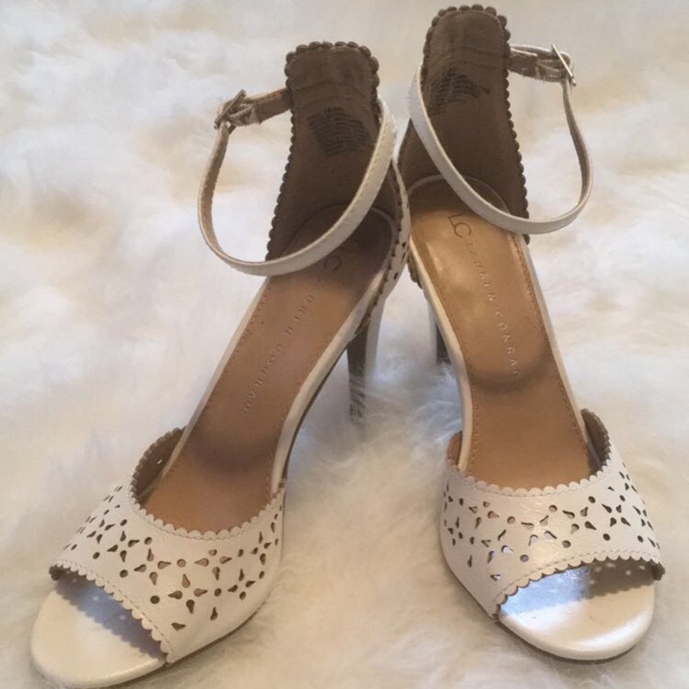 Lauren Conrad eyelet heel with ankle strap